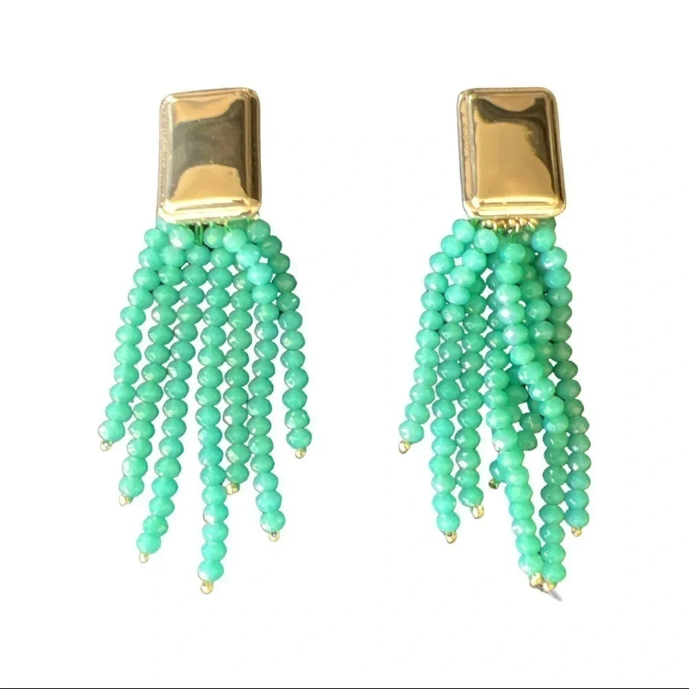 Open Edit Beaded Clip-on Earrings, NWT - Picture 1 of 2